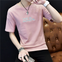 夏季男士短袖T恤青少年半袖体恤夏天男装上衣服圆领休闲T恤男汗衫