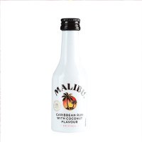 马利宝(Malibu)洋酒 西班牙 朗姆酒 加勒比 椰子 朗姆配制酒 50ml*1