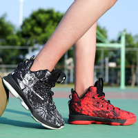 邦塞斯 新款高帮鸳鸯透气篮球鞋男水泥地实战球鞋轻便战靴鞋子男