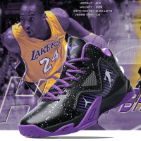 邦塞斯 儿童篮球鞋男高帮科比战靴网面透气防滑耐磨中大童水泥地运动鞋女