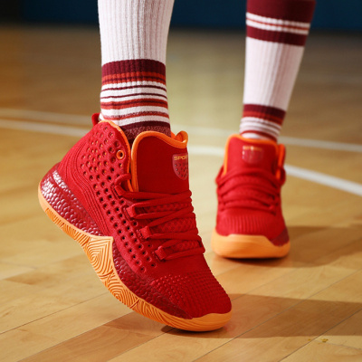 邦塞斯 火红锦鲤本命年红色洋气运动鞋男女同款健身锻炼跑步潮鞋篮球战靴