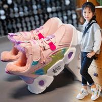 邦塞斯 冬天加厚大棉潮女童鞋轻便运动跑步鞋网红保暖女生鞋百搭鞋