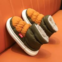 邦塞斯 新款亲子保暖棉鞋高帮雪地靴男童女童防水鞋东北大棉靴