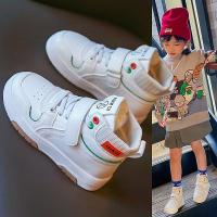 邦塞斯 高帮板鞋加厚儿童大棉鞋冬季保暖防水鞋冷粘休闲女童鞋