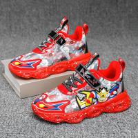 邦塞斯 奥特曼儿童灯鞋小童保暖棉鞋网红夜间发光鞋过冬防水鞋