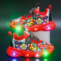 邦塞斯 奥特曼新款分化灯鞋运动跑步鞋夜间发光鞋时尚男女童鞋可爱鞋