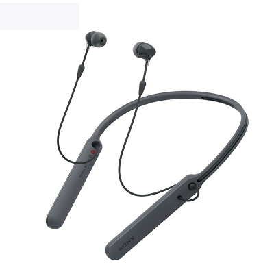 索尼(SONY) wi-c400无线运动蓝牙耳机入耳式立体声双耳音乐耳机运动耳机跑步 黑色
