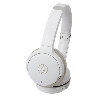 铁三角（Audio-technica） 无线耳机ATH-AR3BT头戴式耳机可折叠无线蓝牙运动耳机 白色