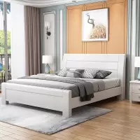 床双人床新中式实木床1.8米大床1.5M床经济型简约现代家具主卧室储物508001