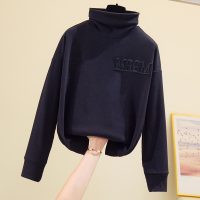 实拍韩版宽松高领德绒打底衫女高领内搭长袖T恤上衣