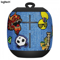 罗技（Logitech）UE WONDERBOOM 无线蓝牙音箱 便携户外低音炮防水 补丁牛仔蓝