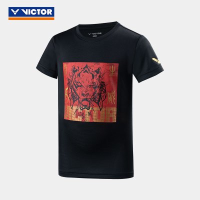 VICTOR/威克多 羽球服青少年针织T恤虎年限定虎虎生威青少系列T-CNYT121