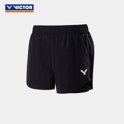 VICTOR/威克多 羽毛球服梭织运动短裤女款假两件训练系列R-31208