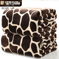 熊起家纺2018冬季加厚云貂绒毛毯珊瑚绒床单单件法兰绒毯子单人双人宿舍盖毯