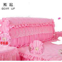 熊起家纺2021全包床头罩防尘保护套1.8m床靠背套公主风布艺软包床头套罩粉色