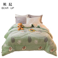 熊起家纺2021雪花绒被珊瑚绒冬被加厚保暖羊羔绒秋冬季棉被四季通用单双人被芯