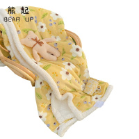 熊起家纺2021双面牛奶法兰绒被套单件150x200单人羊羔冬天珊瑚绒面被罩200x230