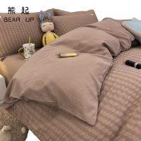 熊起家纺2021日式简约水洗棉床上四件套公主风学生宿舍被单被套床单人三件套女