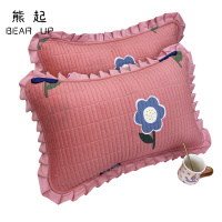 熊起家纺2021水晶绒枕套冬季加厚夹棉珊瑚绒成单人枕头套48x74cm内胆套一对装