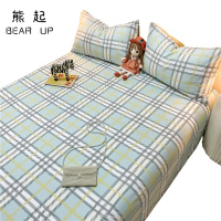 熊起家纺2021纯棉单件床单人全棉儿童简约被单宿舍枕套三件套四季通用少女炕单