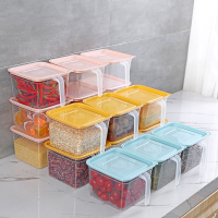 家用收纳盒食物密封塑料保鲜盒 内部储物专用整理神器冷冻盒子