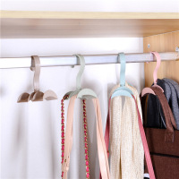 【3个装】多用围巾衣架皮带包包收纳架子 塑料衣服挂挂架挂挂衣架