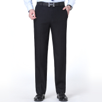 2019新款秋冬季厚款湘牧西裤男宽松直筒商务休闲抗皱免烫中老年男士西装裤爸爸装长裤子男