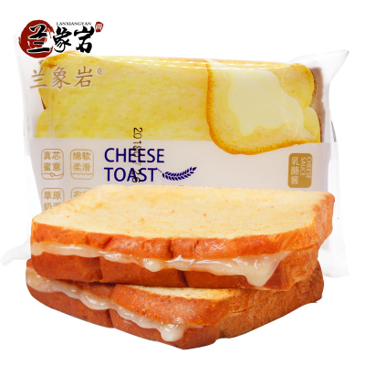 兰象岩乳酪吐司面包400g早餐半切片夹心三明治乳酪蛋糕面包点零食