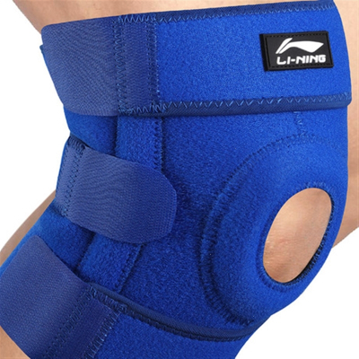 李宁(LI-NING)运动护膝加压透气弹簧支撑护膝跑步篮球