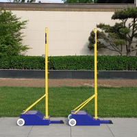 闪电客羽毛球网架气排球网球柱架子专业户外比赛家用移动式标准便携沙滩_比赛款羽毛球架比赛羽毛球网