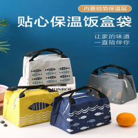 闪电客饭盒包手提女包铝箔加厚手拎便当包饭盒袋便当盒带饭帆布保温袋子