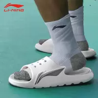 李宁(LI-NING)运动袜子男士中筒夏毛巾底羽毛球篮球精英袜跑步吸汗透气