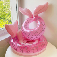 闪电客多款游泳圈INS网红美人鱼游泳座圈成人男女童加厚腋下圈