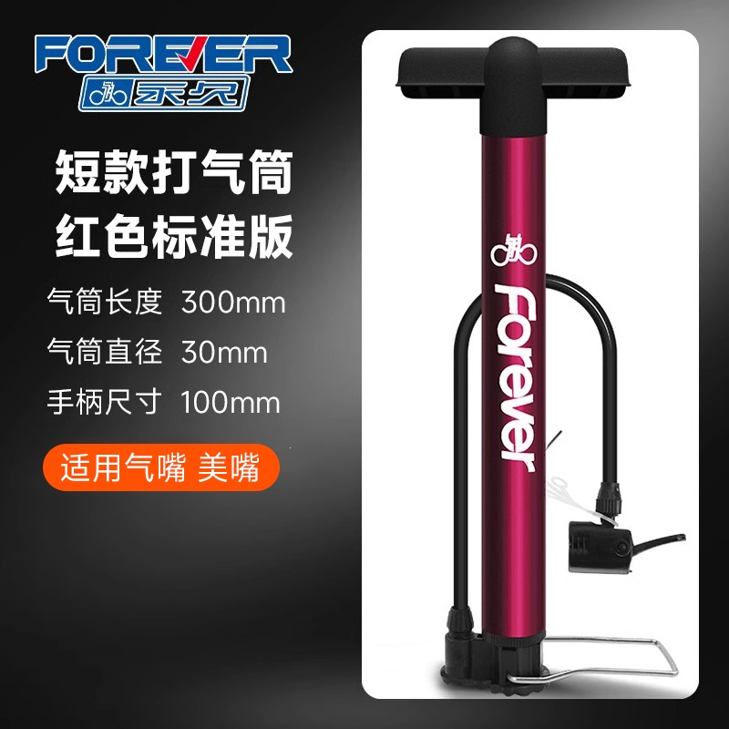 永久自行车打气筒家用电动电瓶通用气管子公路车新型桶