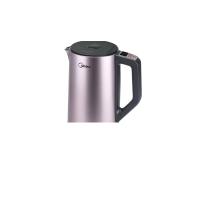 美的（Midea）电水壶HE1504a 304不锈钢电热水壶 1.5L容量 优质温控器 智能手柄控温 双层全钢烧水壶