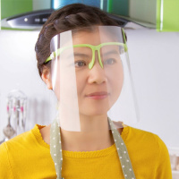 透明防油烟煮饭烧菜护脸面罩 厨房炒菜做饭防油溅防护面具