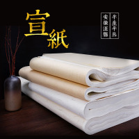 宣纸半生半熟四尺书画书法宣纸安徽泾县文房四宝四尺对开三开手工