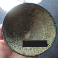 收藏品艺术品博古架摆件仿古玉器古玩杂项收藏玉石仿古做旧福碗摆件老物件老古董