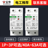 bull公牛家用过压断路器1PN40A/63A家用漏保空开自复过压保护器