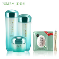 PURE&MILD 泊美水乳霜套装植物菁盈粹系列肌源恒润保湿补水滋润化妆水乳液面霜护肤套装官方旗舰店 醇润型