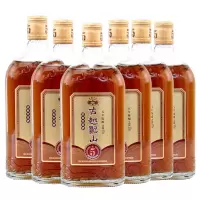 古越龙山黄酒清爽五年陈绍兴花雕酒500ml整箱6瓶装半甜型