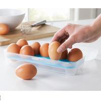 家英 透明翻盖式10卡位鸡蛋收纳保鲜盒 鸡蛋保鲜收纳盒