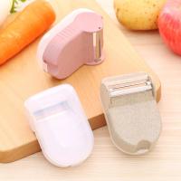小麦秸杆带皮屑盒多用削皮器 厨房小工具果蔬削皮刀