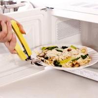 家英 防烫不锈钢带弹簧夹碗碟器 碗碟夹 厨房夹碗器--单只 颜色随机