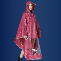 夕雨夏季时尚EVA雨衣电动车雨衣加厚自行车雨衣 男女单人雨衣成人雨披 摩托车雨衣