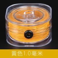 皮筋线手串绳佛珠线包芯弹力线穿绳文玩绳子手链线串珠绳-包芯线黄色1mm