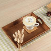 复古木制桌面收纳盒口杂物储物盒多功能茶几整理盒创意托盘木盒