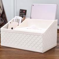 客厅储物盒电视遥控器收纳盒创意桌面餐巾纸盒茶几欧式多功能整理盒