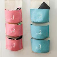 收纳袋 布艺收纳挂袋 挂式收纳袋 多层整理杂物袋后墙面挂袋 衣橱柜床挂兜 墙挂储物袋