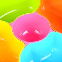 客厅塑料组合干果瓜子水果盘 大号分格带盖糖果盒收纳盒